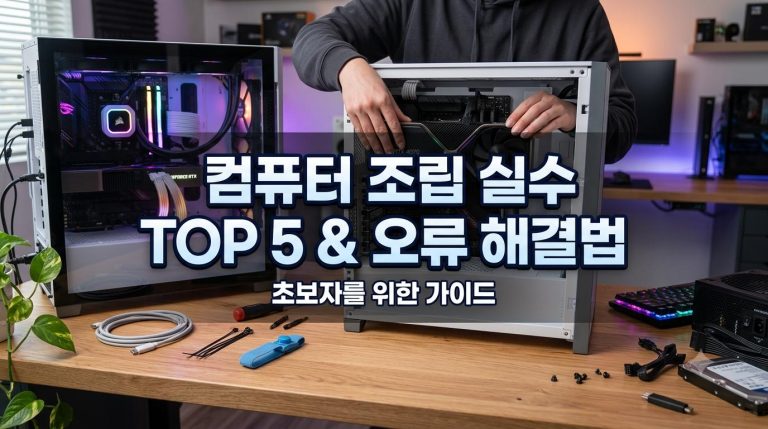 컴퓨터 조립 하다 발생하는 실수 TOP5